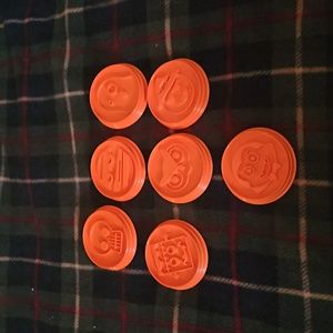 7 Piece Set of Pampered Chef Cookie Cutters‎ Halloween Set